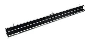 Peradon Queuekoffer Halo breit mit schwarz-grauen Streifen für einteilige Queues