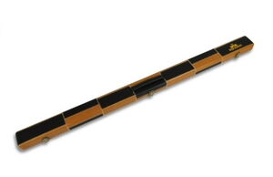 Leather Look Koffer Schwarz Braun für 3/4 geteilte Queues zu ganz