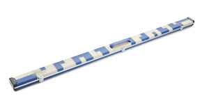Peradon Queuekoffer Halo breit mit blau-creme Patches für einteilige Queues