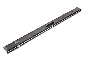 Peradon Queuekoffer Halo extrabreit Schwarz mit roten Nähten für einteilige Queues