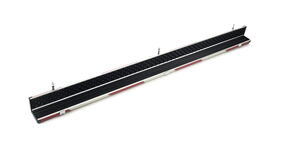 Peradon Queuekoffer Halo breit mit rot-creme Streifen für einteilige Queues